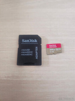 SanDisk microSDXC 256GB Extreme + Rescue PRO Deluxe + SD ada