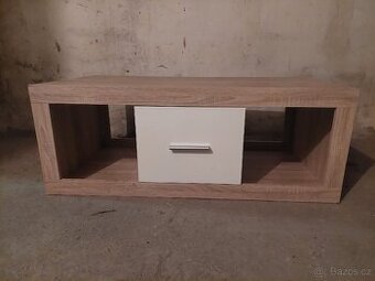 Obývací komplet- dub soloma, bílo šedá kombinace/ 4 díly