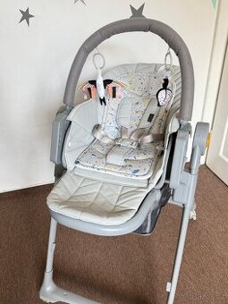 Kinderkraft Lastree 2w1 - jídelní židlička, lehátko