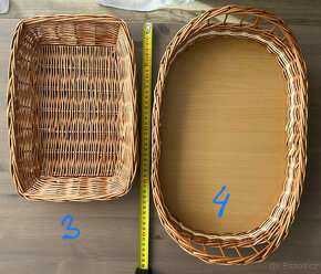 Proutěné košíky/ošatky/podnos