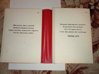 Prodám seznam náhradných dílu Tatra 815