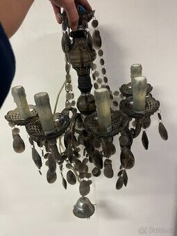 Křišťálový retro lustr - 1