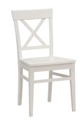 Bílá dřevěná židle Grande