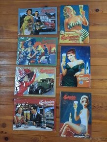 Retro plechové cedule Budvar