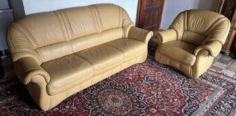 Kožená sedací souprava 3+1,5837