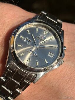 Hodinky Orient strybrny ciselnik