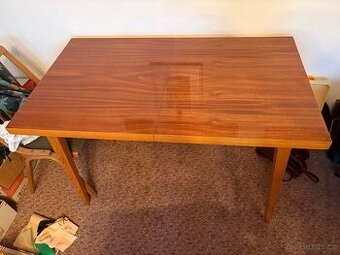 Retro jídelní stůl rozkládací, top stav