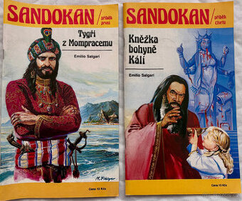 2x Dobrodružný Sandokan, Salgari / Fibiger – Retro sešity