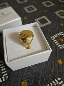 Panský zlatý prsten 14k 585