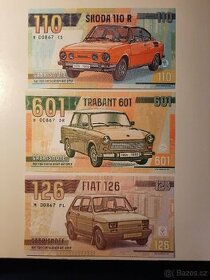 3ks pamětní bankovky retro