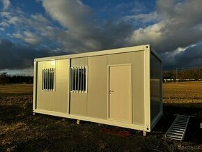 Stavební Buňka 6x3 m s Elektroinstalací - záruka