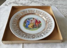 Porcelánový talíř malovaný dekorační