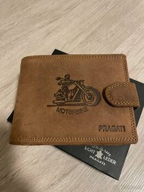 Kožená velmi kvalitní peněženka s motorkou