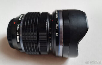 Prodám objektiv Olympus M.Zuiko 7-14 mm f2.8 PRO