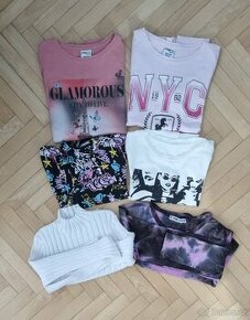 6x triko s dlouhým rukávem, vel 146/152