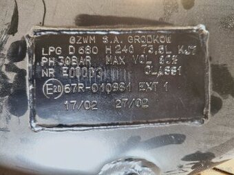 LPG nádrž GZWM 680/240 73,5l