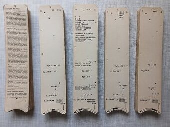 Karty do měřiče elektronek BM215, BM215 A
