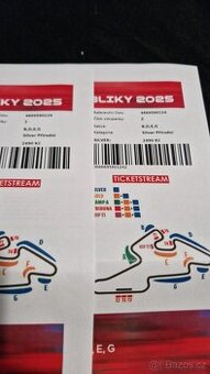2x lístek Silver motogp