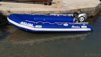 Nafukovací člun 4 m s motorem 20 HP - 1