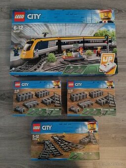 LEGO CITY 60197 + koleje 2x 60205 a 1x 60238