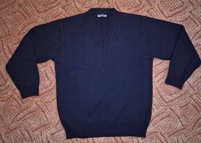 Tmavě modrý pánský svetr - nový