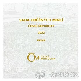 VZÁCNÁ SADA OBĚŽNÝCH MINCÍ ČR 2022 V KVALITĚ PROOF