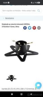 Prodám litinový stojánek na vánoční stromek