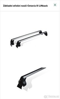Originální střešní nosiče Škoda Octavia III