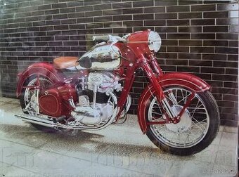 Kovová cedule VELKÁ 40x30cm-JAWA 2.