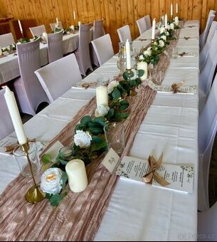 Kompletní svatební výzdoba i s květinami