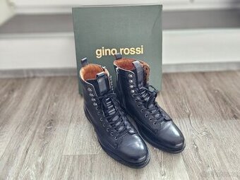 Boty GINO ROSSI, kůže, vel. 43
