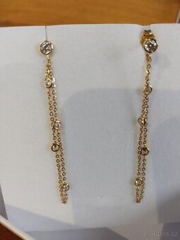 Zlaté náušnice 14k  2g  585/1000