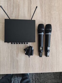 Bezdrátový mikrofonní set (2 mikrofony) – ideální na karaoke