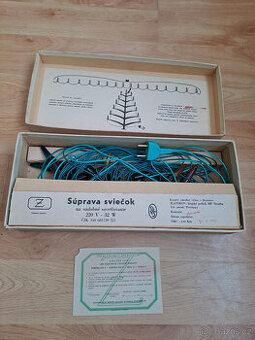 retro vánoční světýlka