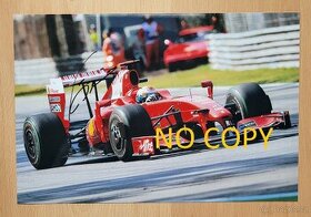 Giancarlo Fisichella F1 Ferrari 2018 foto 20x30 autogram