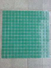 Mozaika, skleněná, zelená, rozměr 20x20mm