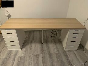 Dřevěný stůl IKEA 200x60 cm SPĚCHÁ (VLASTNÍ ODVOZ)