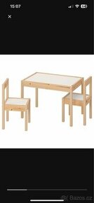 Dětský stůl a dvě židle IKEA