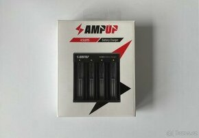 AmpUp nabíječka na baterie 4slotová, černá - Použité