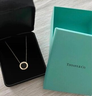 Tiffany T Diamond and Black Onyx Circle Pendant