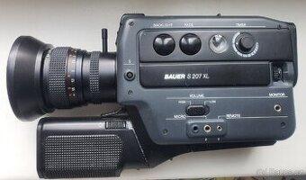 Videokamera. Bauer S 207 XL. Super 8 Kazeta. Vyráběno