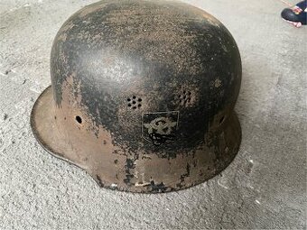 NĚMECKÁ WW2 M34 PŘILBA POLICIE