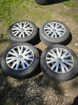 4x disk (5x112) r16, originální poklice vw