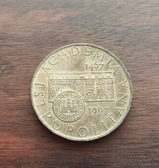 Stříbrná 10 koruna Academia