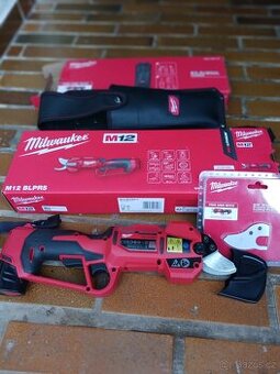 Nůžky na větve Milwaukee M12 BLPRS-0+náhradní nůž+pouzdro