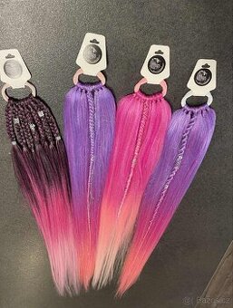 Rozpuštěný culík v ombré barvách– dětská verze 
