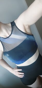 Sportovní transparentní podprsenka Adidas, vel. M