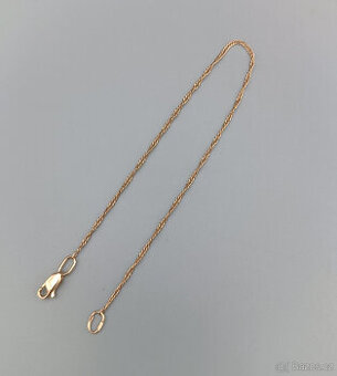Zlatý náramek 1,45g, 14 kt, 585/1000, délka 20,5 cm