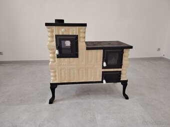 Kachlový sporák Barbora levá písková