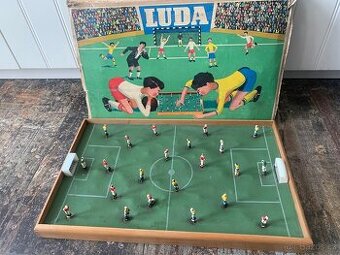 Starožitný fotbal LUDA - kompletní, včetně krabice
